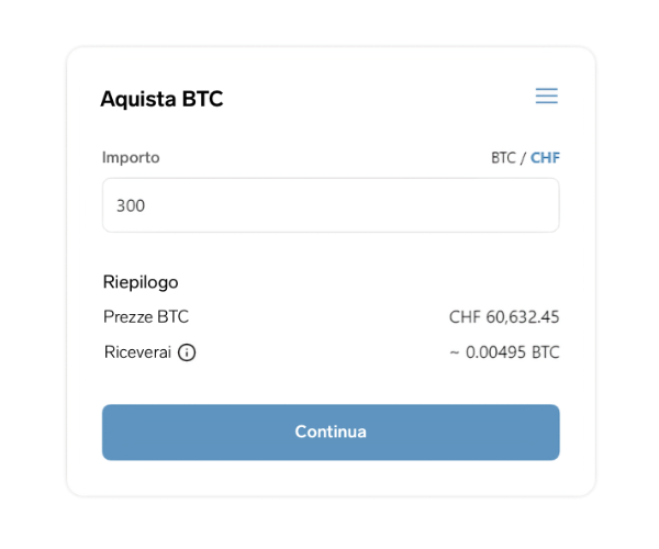 Buy crypto in the BitBoxApp