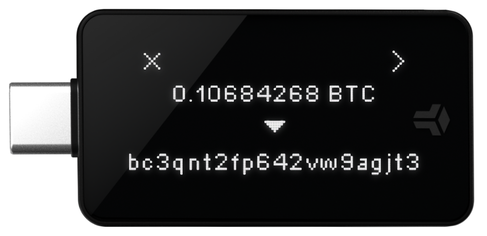 BitBox02 verify transaction screen