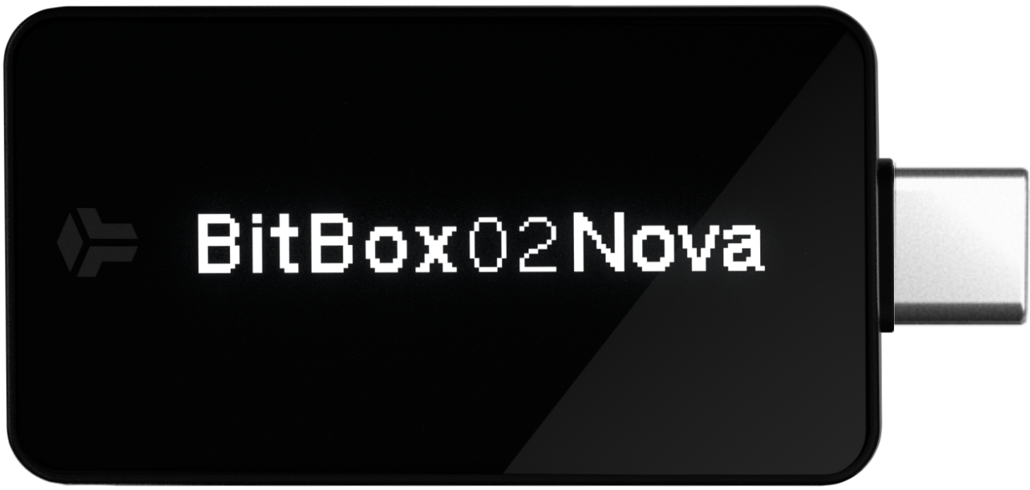 BitBox02 Nova welcome screen