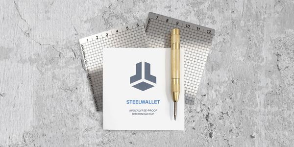 Using the Steelwallet to further improve seed backup safety